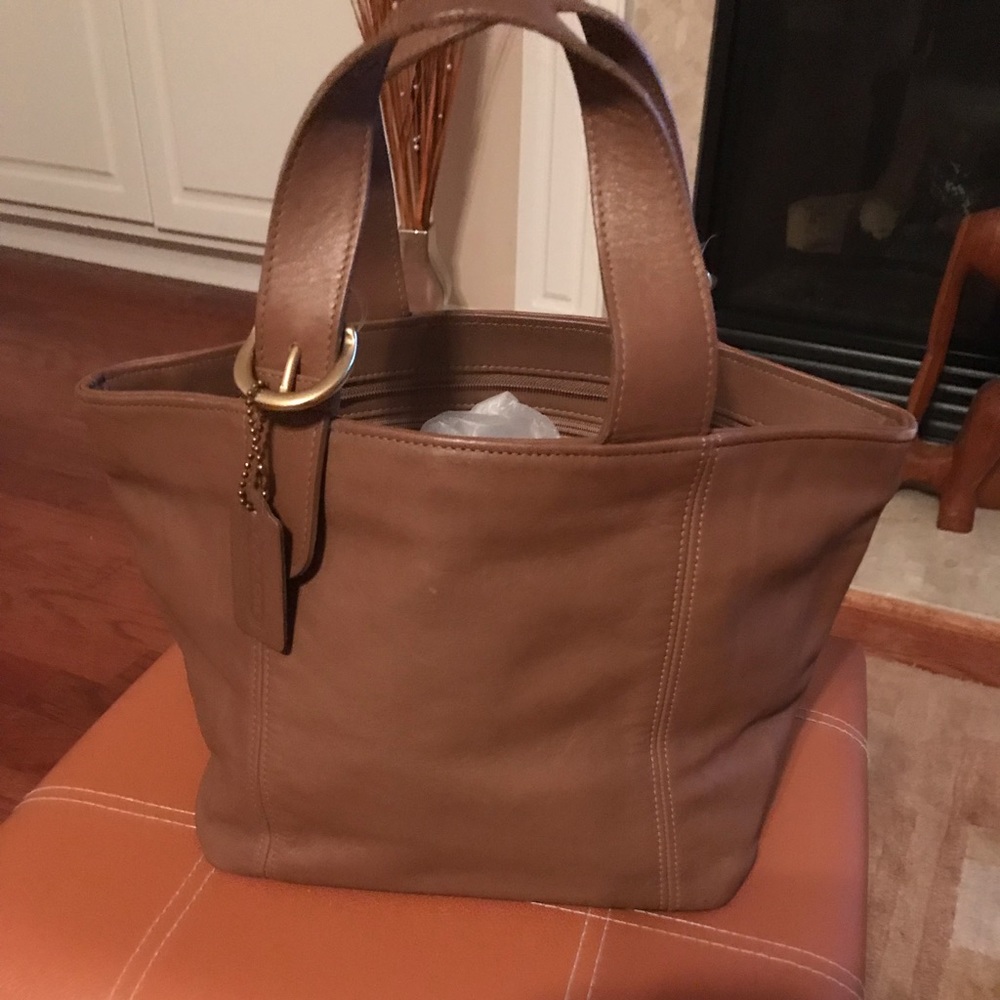 Brown coach bag